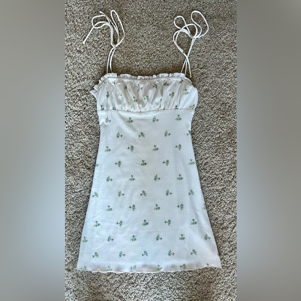 Princess Polly White Floral Mini Dress